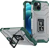 Hurtel Crystal Ring dėklas skirtas iPhone 13 mini, žalias
