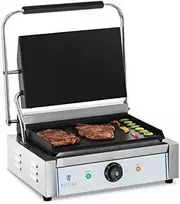 Sumuštinių keptuvas Kontaktinis PANINI 2200W 230V dvipusis sklandžiai kontaktinis grilis Royal Catering