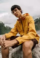 JackWolfskin Vyriška striukė Jack Wolfskin DESET WIND OVERHEAD | curry