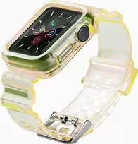 Hurtel Apyrankė su laikrodžio apsauga Apple Watch 6 40mm / Watch 5 40mm / Watch 4 40mm / Watch SE 40mm geltonos spalvos