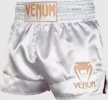 Muay Thai šortai Venum Classic - Baltas/Gold
