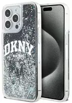 Apple iPhone 13 Pro Max DKNY dėklas Liquid Glitter Big Logo (DKHCP13XLBNAEK) juodos spalvos