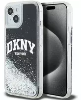 Apple iPhone 13 / 14 / 15 DKNY dėklas Liquid Glitter Big Logo (DKHCP14SLBNAEK) juodos spalvos