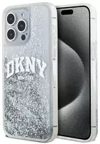 Apple iPhone 15 Pro Max DKNY dėklas Liquid Glitter Big Logo (DKHCP15XLBNAET) baltos spalvos