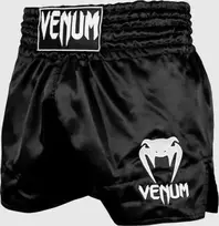 Muay Thai šortai Venum Classic - Juodas/Baltas