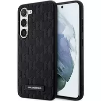 Samsung Galaxy S24 Karl Lagerfeld dėklas Saffiano Mono Metal Logo (KLHCS24SSAKLHPK) juodos spalvos
