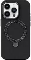 Telefono dėklas Joyroom Dancing Circle PN-15L2 Iphone 15 Pro (juodas) be pakuotės