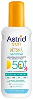 Astrid vaikų purškiamas losjonas įdegiui Sensitive SPF 50+ Sun 150 ml