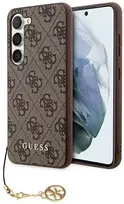 Samsung Galaxy A35 5G Guess dėklas 4G Charms Collection (GUHCSA35GF4GBR) rudos spalvos