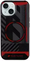 Apple iPhone 13 / 14 / 15 Audi dėklas IML Sport MagSafe Case (AU-IMLMIP15M-RSQ/D2-BK) juodos spalvos