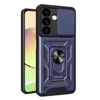 Hurtel Hybrid Armor Camshield armored Samsung Galaxy S24 camera cover – dėklas telefonui mėlynos spalvos