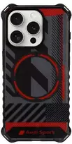 Apple iPhone 15 Pro Max Audi dėklas IML Sport MagSafe Case (AU-IMLMIP15PM-RSQ/D2-BK) juodos spalvos