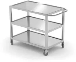 Suvirintas, mobilus, 3 lentynų maitinimo maitinimo vežimėlis iki 240 kg - Hendi 810224