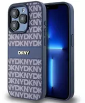 Apple iPhone 15 Pro Max DKNY odinis dėklas Mono Stripe & Metal Logo (DKHCP15XPRTHSLB) mėlynos spalvos