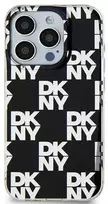 Apple iPhone 13 / 14 / 15 DKNY dėklas IML Checkered Mono Pattern (DKHCP15SHDLCEK) juodos spalvos