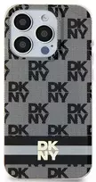 DKNY DKHMN61HCPTSK Apple iPhone 11 Xr 6.1 inch juodos spalvos kietas dėklas IML Checkered Mono Pattern & Printed Strip