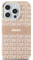 Apple iPhone 15 Plus / 14 Plus DKNY dėklas IML Mono & Stripe MagSafe (DKHMP15MHRHSEP) rožinės spalvos