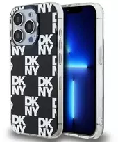 Apple iPhone 15 Pro DKNY dėklas IML Checkered Mono Pattern (DKHCP15LHDLCEK) juodos spalvos