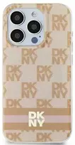 Apple iPhone 11 / XR DKNY dėklas IML Checkered Mono Pattern & Printed Stripes MagSafe (DKHMN61HCPTSP) rožinės spalvos