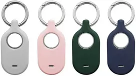 4Smarts Silikoninis dėklas Set for Samsung Galaxy SmartTag2 4 pcs. baltas, pink, žalias, mėlynas (baltas, pink, žalias, mėlynas)