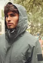 JackWolfskin Vyriška neperšlampama striukė Jack Wolfskin MAINKAI JKT | slate žalias