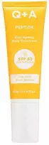 Q+A Peptide Anti-Ageing SPF50 apsauginis kremas nuo saulės brandžiai odai, 50 ml