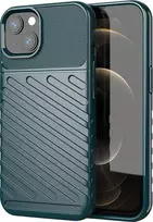Hurtel Thunder Flexible Tough Rugged TPU iPhone 13 mini dėklas telefonui žalios spalvos
