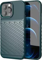 Hurtel Thunder Flexible Tough Rugged TPU iPhone 13 Pro Max dėklas telefonui žalios spalvos