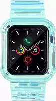 Dėklas Hurtel Apyrankė su laikrodžio apsauga Apple Watch 6 40mm / Watch 5 40mm / Watch 4 40mm / Watch SE 40mm mėlynos spalvos