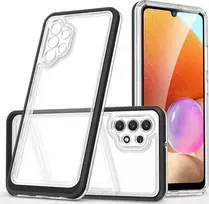 Hybrid Armour Hurtel Clear dėklas skirtas Samsung Galaxy A32 5G, juodas