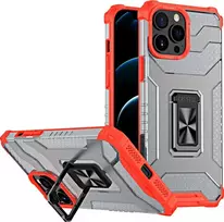 Hurtel Crystal Ring dėklas skirtas iPhone 13 Pro Max, raudonas