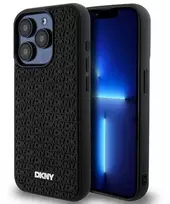 Apple iPhone 15 Pro DKNY Hardcase 3D Rubber Repeat Pattern (DKHCP15L3DRPWK) dėklas telefonui juodos spalvos