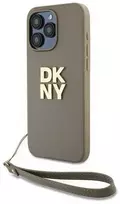 Dėklas „Apple iPhone 15 Pro Max DKNY Hardcase Wrist Strap Stock logotipas“ (DKHCP15XPBSWSE)