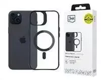 3mk Satin Armor MagCase with MagSafe Apple iPhone 15 Plus - dėklas telefonui skaidrus with dėklas telefonui juodos spalvos Frame