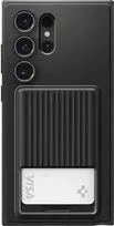 Dėklas Spigen Liquid Slot, matte juodas - Samsung Galaxy S24 Ultra