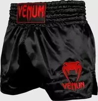 Muay Thai šortai Venum Classic - Juodas/Raudona
