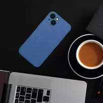 Oem SILICONE MAG COVER dėklas suderinamas su MagSafe skirtas Samsung Galaxy S24 mėlynos spalvos