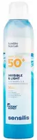 Sensilis kūno kremas nuo saulės Purškiklis Invisible & Light, 200 ml