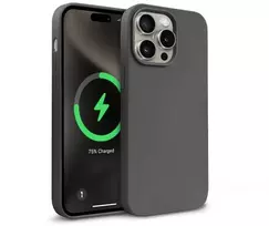 Crong Color Cover Magnetic – dėklas, skirtas iPhone 15 Pro Max MagSafe (titano)