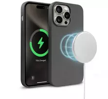 Crong Color Cover Magnetic – dėklas, skirtas iPhone 15 Pro MagSafe (titano)