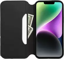 Oem DUAL POCKET Book dėklas skirtas Samsung Galaxy S23 FE juodos spalvos
