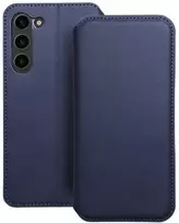Oem DUAL POCKET Book dėklas skirtas Samsung Galaxy S24 Plus mėlynos spalvos