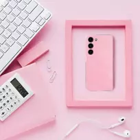 Dėklas Oem CLEAR CASE 2 mm BLINK skirtas Samsung Galaxy A34 5G rožinės spalvos
