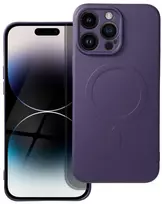 Dėklas Oem Case for iPhone 14 PRO MAX Silicone Mag Cover compatible with MagSafe (camera protection) dark violetinė