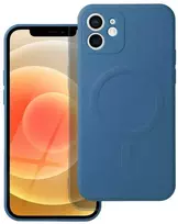 Dėklas Oem Case for iPhone 12 Silicone Mag Cover compatible with MagSafe (camera protection) mėlynas