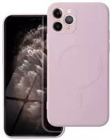 Dėklas Oem Case for iPhone 11 PRO Silicone Mag Cover compatible with MagSafe pink