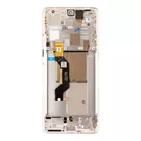 Dėklas „Motorola Edge 50 Pro“ skystųjų kristalų ekranas „Ekranas“ + jutiklinis blokas + priekinis dangtelis „Moonlight Pearl“ (servisų paketas)