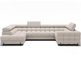 Kampinė sofa Fectory, smėlio sp., 205 x 346 cm x 93 cm