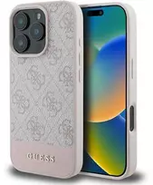 Guess 4G Bottom Stripe Apple iPhone 16 Pro Max – dėklas telefonui rožinės spalvos