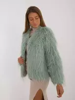 Wool Fashion Italia Striukė moterims-AT-KR-2359.96P-šviesiai žalia